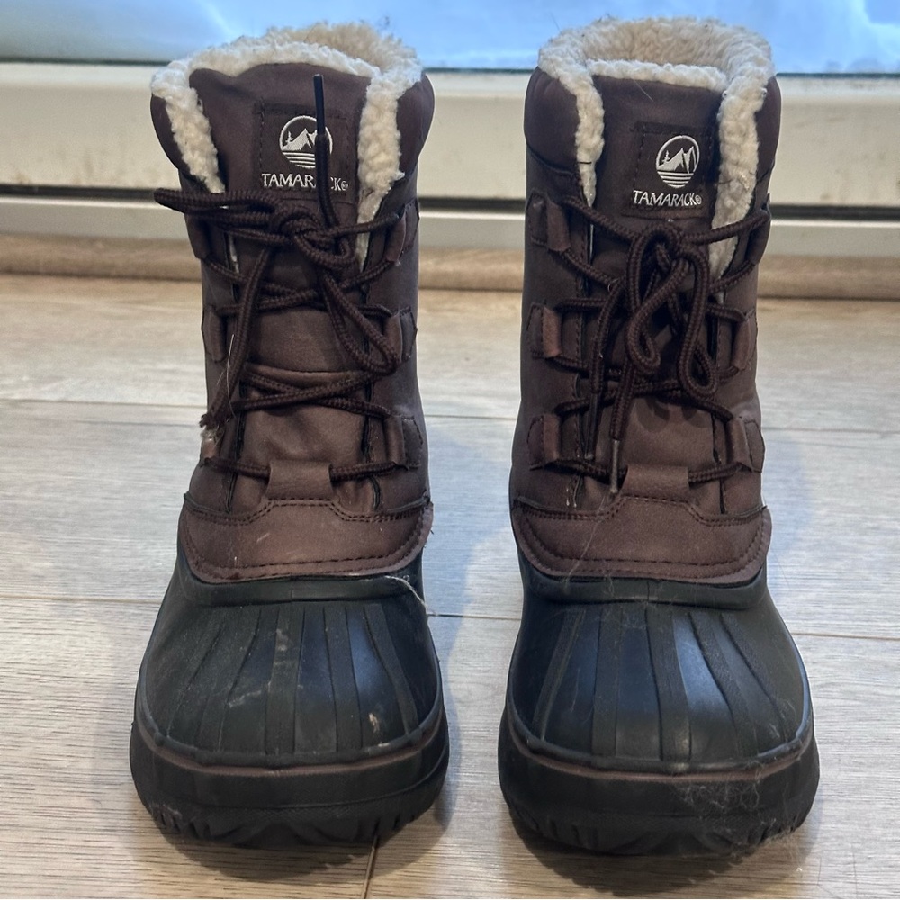 Tamarack Brown and Black Winter Boots Youth Size‎ 6